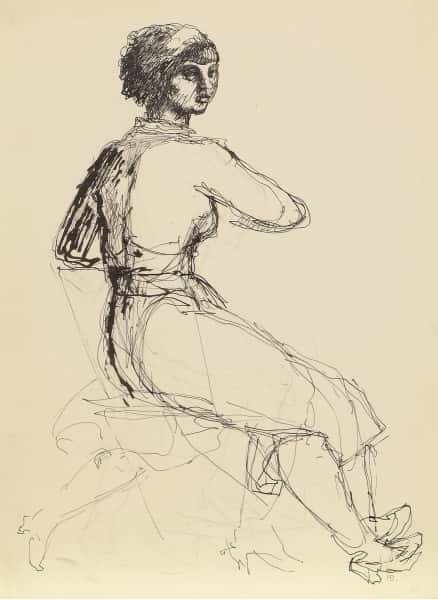 Kvine i Bevegelse av Hannes Derlick