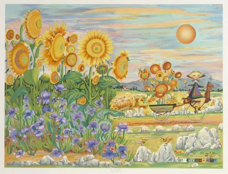 Girasoles av Guillermo Silva Santamaria 