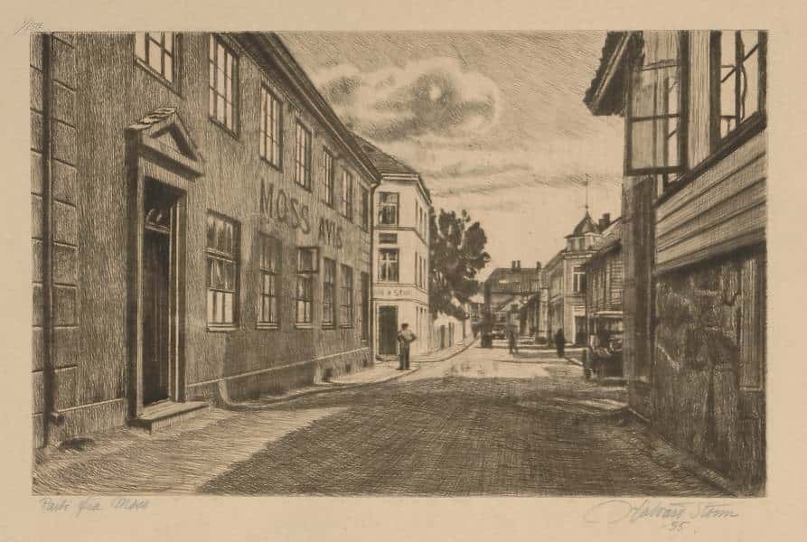 Parti fra Moss av Halvard Storm