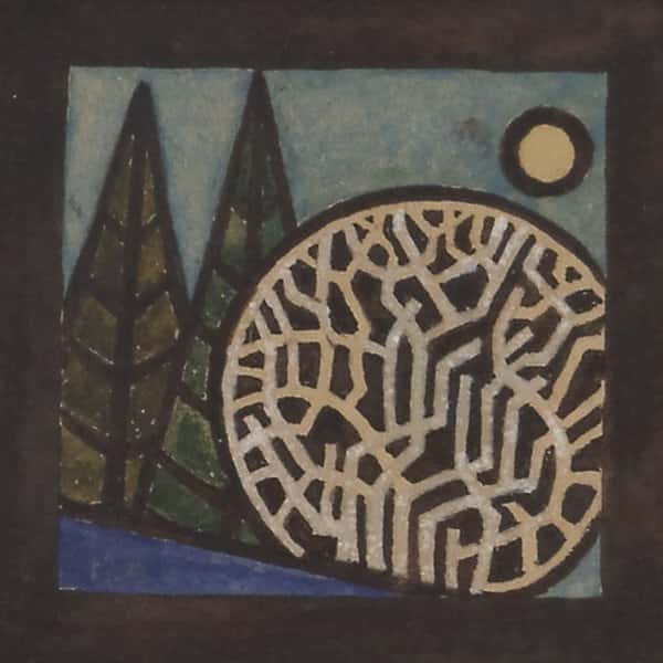 Skisse til trefelt av Leikny Derlick