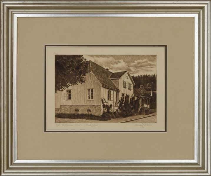 Frk. Ebbesens hus i Sandefjord av Halvard Storm