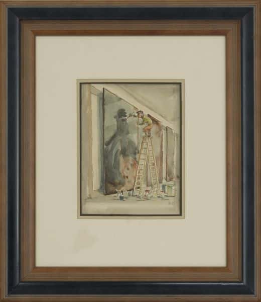 Selvportrett av Hannes Derlick